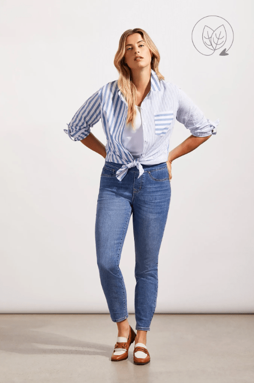 Audrey Pull On Jegging - Dark Vintage Pants Tribal