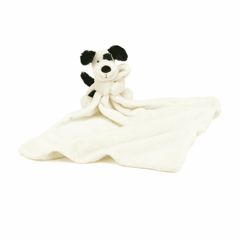 Bashful Black & Cream Puppy Soother Plush Jellycat