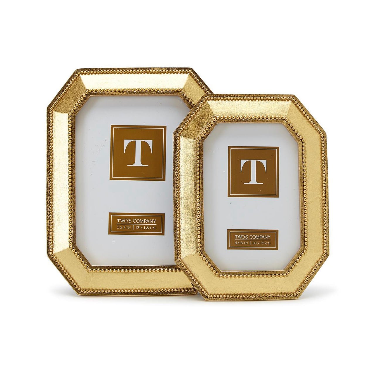 Beads of Gold Photo Frame - 4x6 Home Decor Two's Company