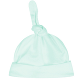 Beanie Top Knot Hat - Mint Baby Accessories Blanks Boutique