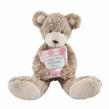 Big Sis Bear with Book Plush Mudpie
