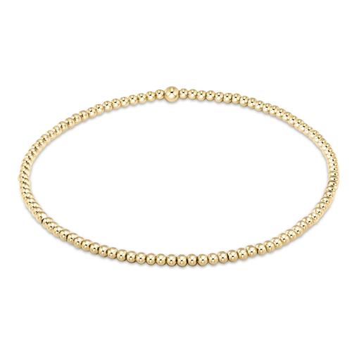 Classic Gold 2mm Bead Bracelet Bracelets enewton
