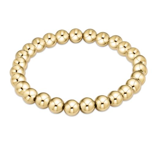 Classic Gold 7mm Bead Bracelet Bracelets enewton