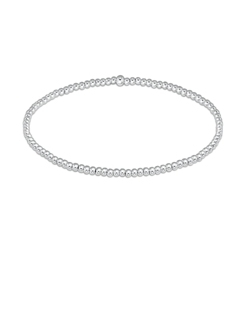 Classic Sterling 2mm Bead Bracelet Bracelets enewton
