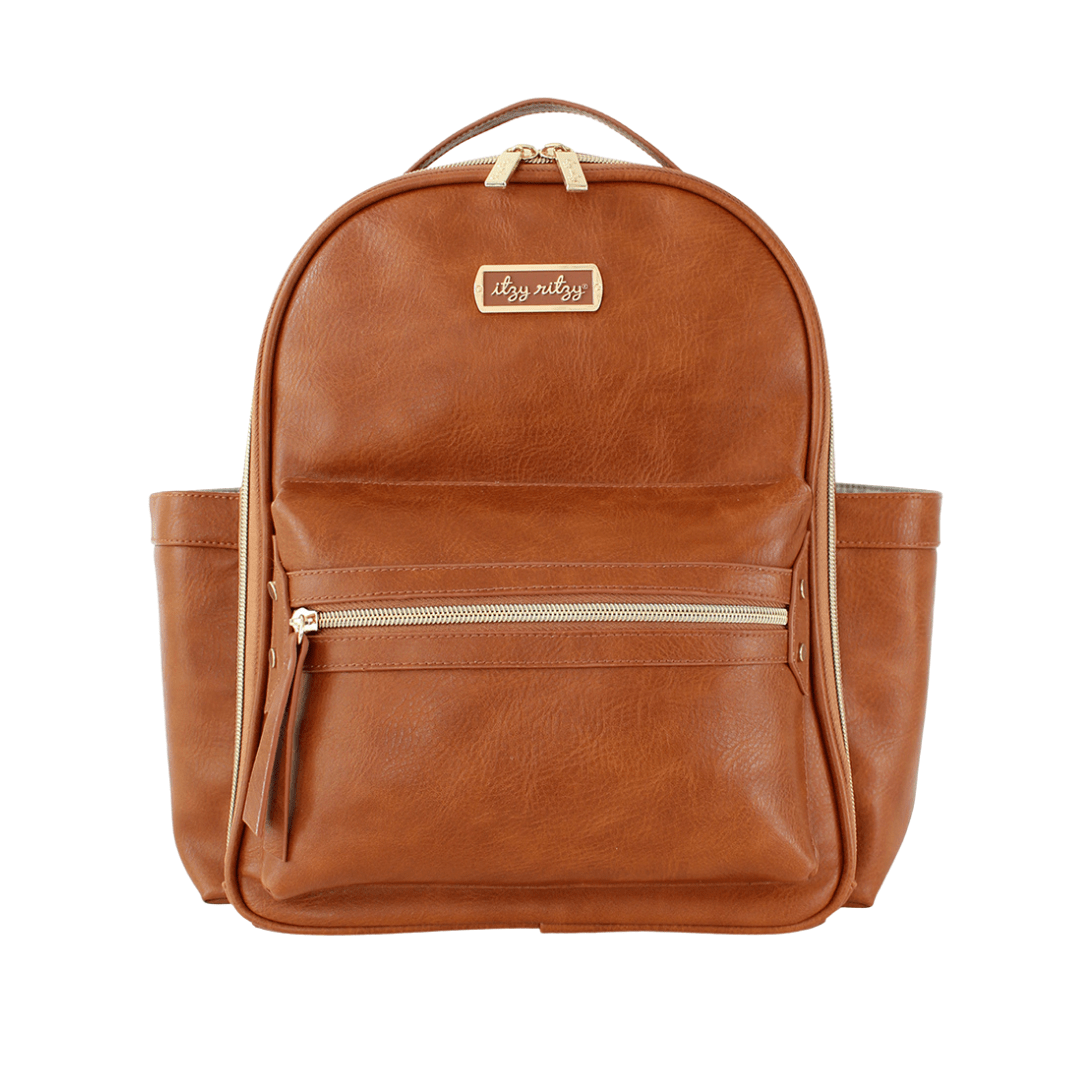 Cognac Itzy Mini Diaper Bag Baby Accessories Itzy Ritzy