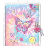 Diary with Lock & Keys - Tie Dye Butterfly Kids Misc Accessories Hot Focus