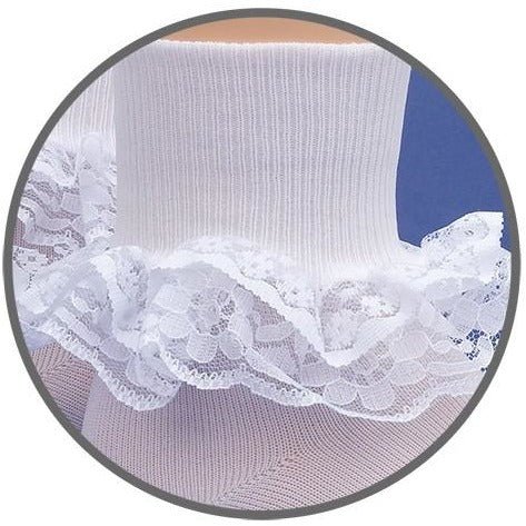 Dressy Lace Kids Socks + Tights Jefferies Socks White INF
