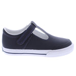Drew - Navy Leather Boys Shoes Footmates