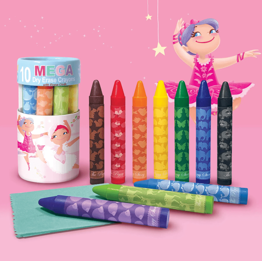 Dry Erase Mega Crayon Pack Toys The Piggy Story