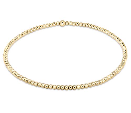 egirl Classic Gold 2mm Bead Bracelet Bracelets enewton