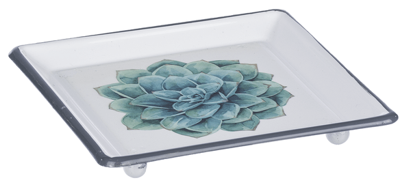 Enamel Succulent Trinket Dish Home Decor Midwest-CBK