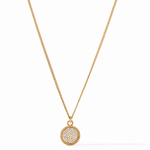 Fleur De Lis Solitaire Necklace - Pave Cubic Zirconia Necklaces Julie Vos