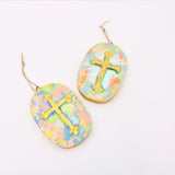 Hand Painted Cross Ornament Home Decor TradeCie