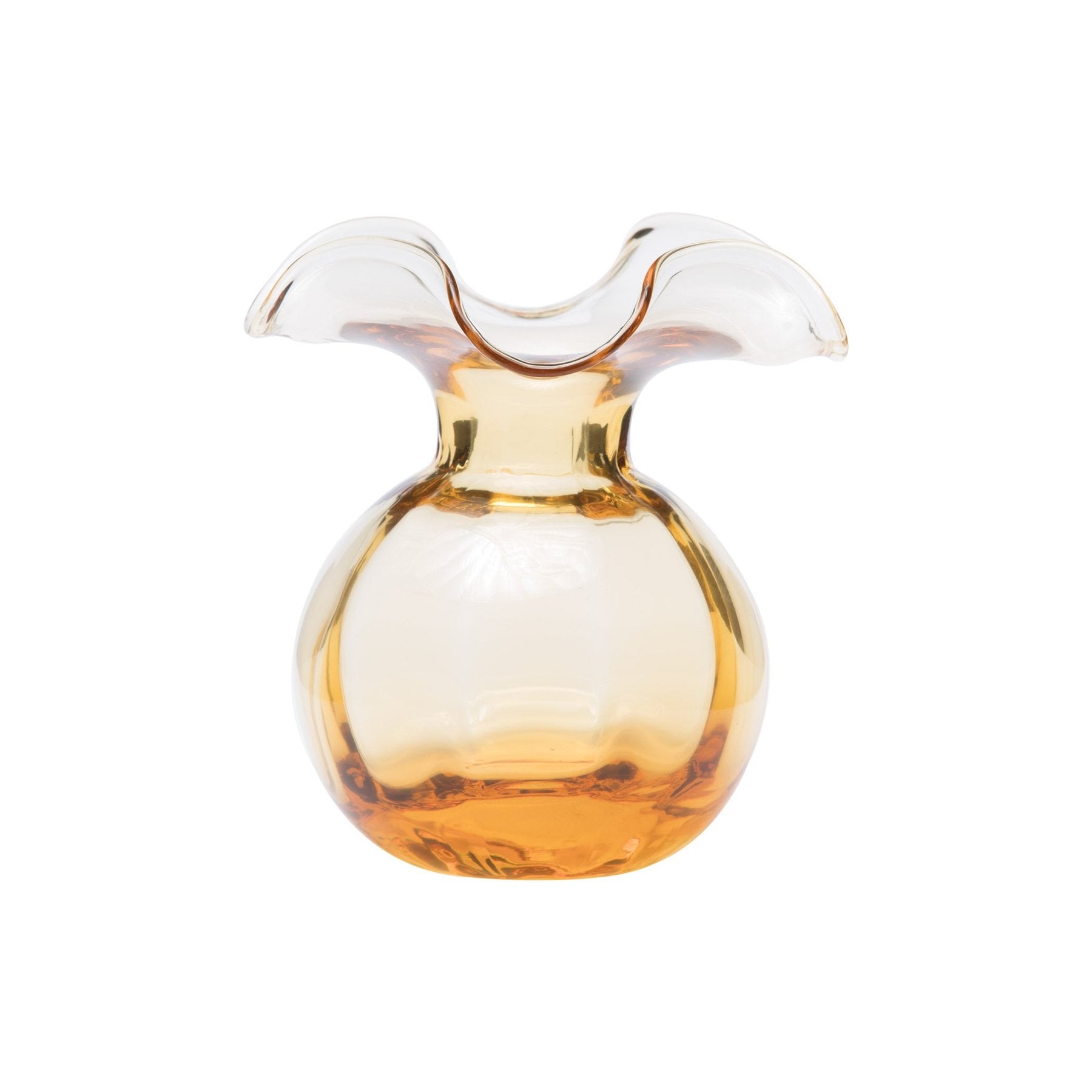 Hibiscus Glass Amber Bud Vase Home Decor Vietri
