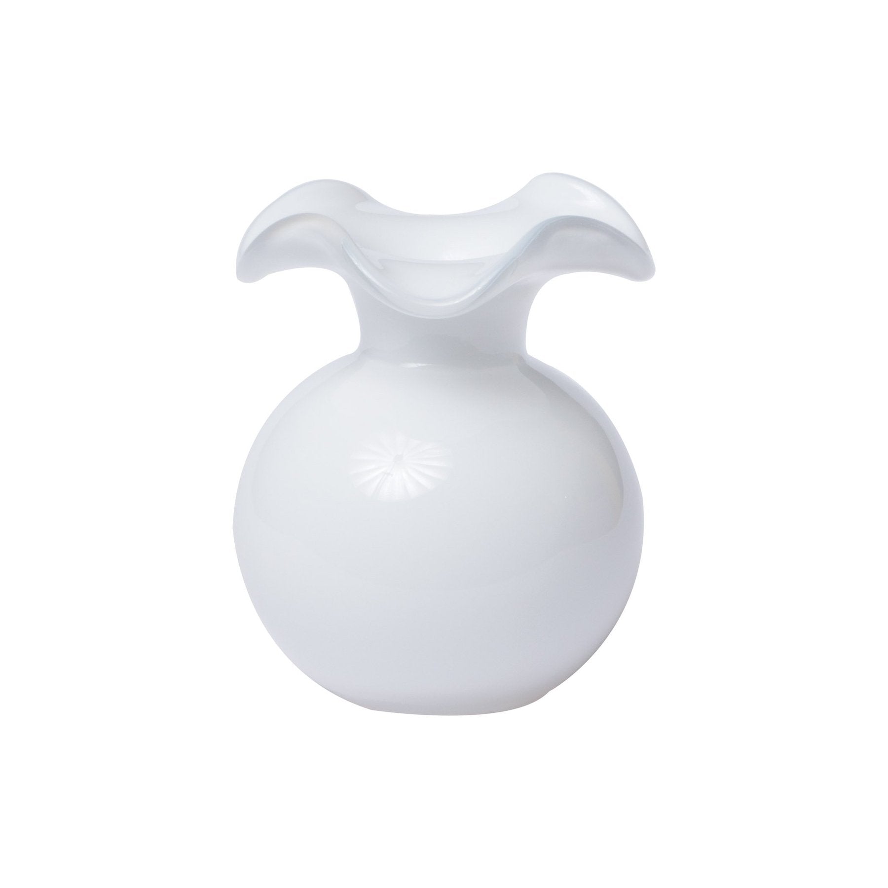 Hibiscus Glass White Bud Vase Home Decor Vietri