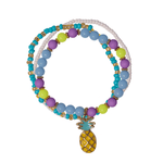 Hot Tropics 3 pc Bracelet Set Kids Jewelry Great Pretenders Pineapple