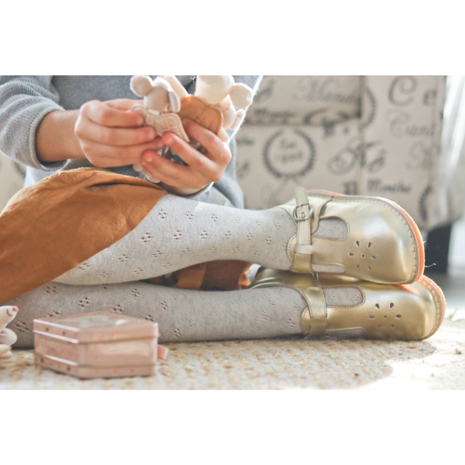 Joy - Gold Girls Shoes L'Amour