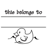 Kids Book Stamps - Fill In Stamp Duckie Paper Goods PSA Essentials