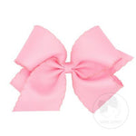 King Monotone Moonstitch Grosgrain Bow - Pearl Pink Kids Hair Accessories Wee Ones
