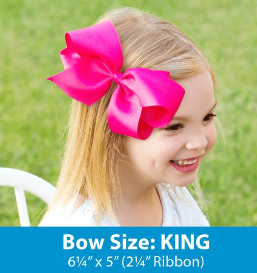 King Moonstitch Grosgrain Bow - Red with Green Kids Hair Accessories Wee Ones