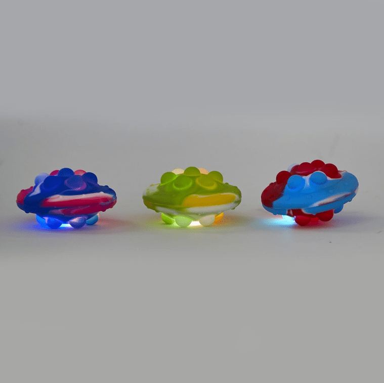 LED Light Up UFO Popper Toys Cupcakes & Cartwheels