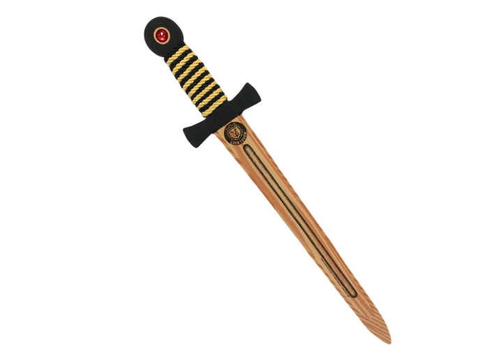 Liontouch Pretend-Play Foam WoodyLion Sword - Black & Gold Toys Hotaling Imports