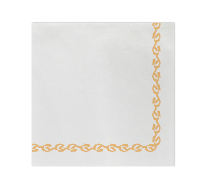 Papersoft Napkins Florentine Yellow Dinner Napkins (Pack of 20) Kitchen + Entertaining Vietri