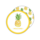 Pineapple Welcome Round Coaster Paper Goods RoseanneBeck
