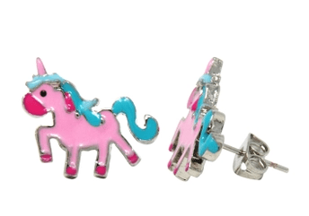 Rainbow Fantasy Stud Earrings Kids Jewelry Pink Poppy Pink Ice Cream