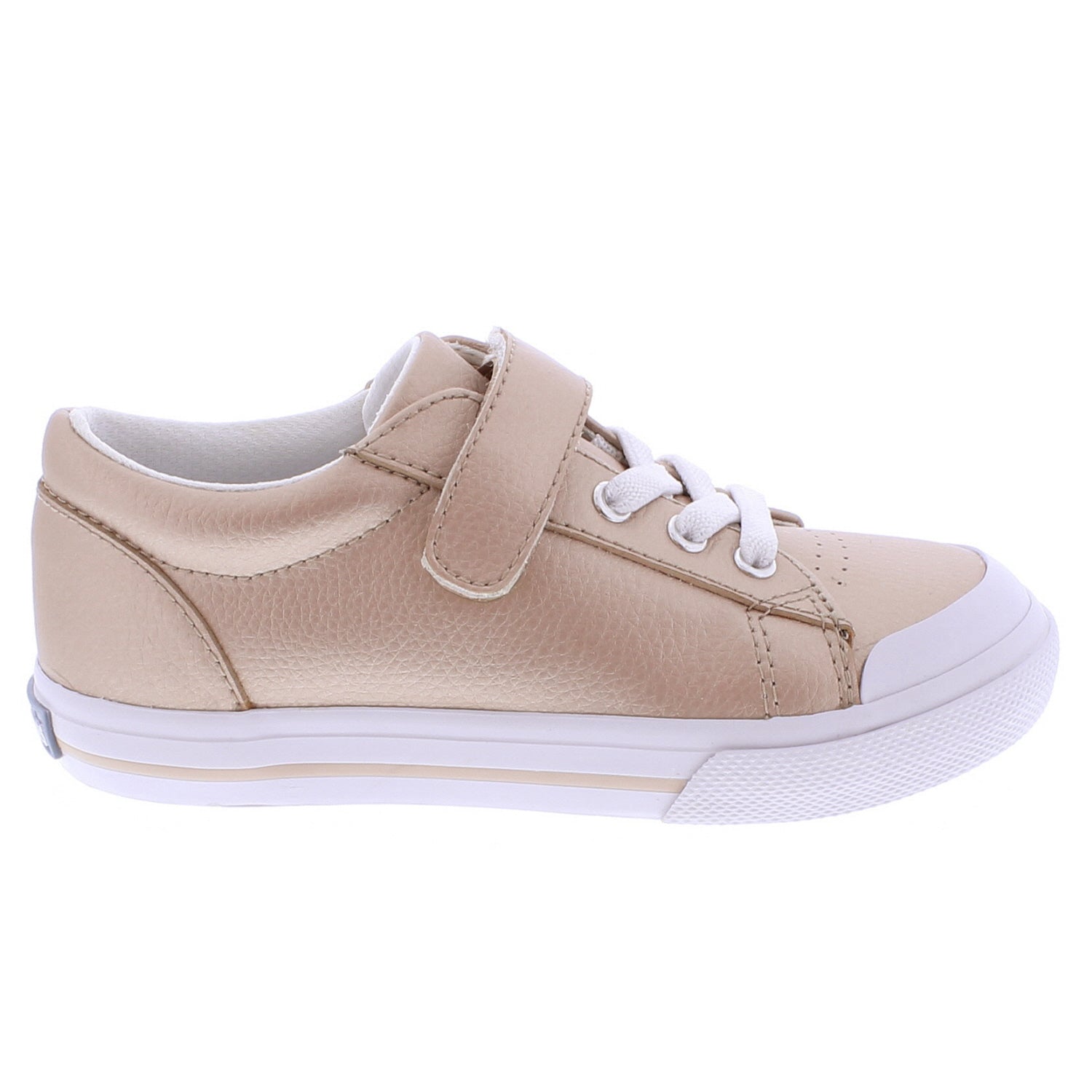 Reese - Rose Gold Leather Girls Shoes Footmates