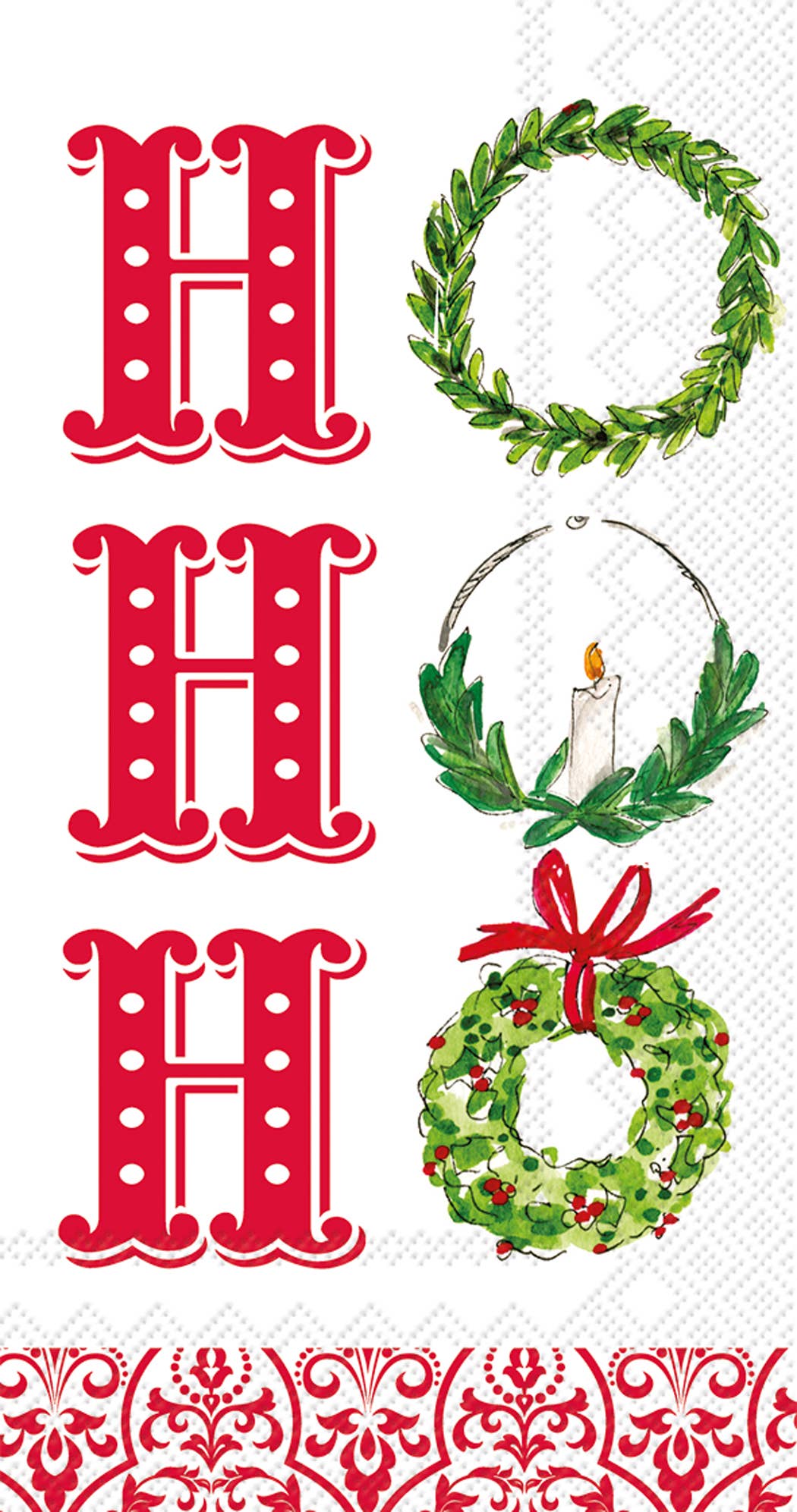 Rosanne Beck - X-Mas Ho Ho Ho Christmas Guest Towel Home Decor Boston International