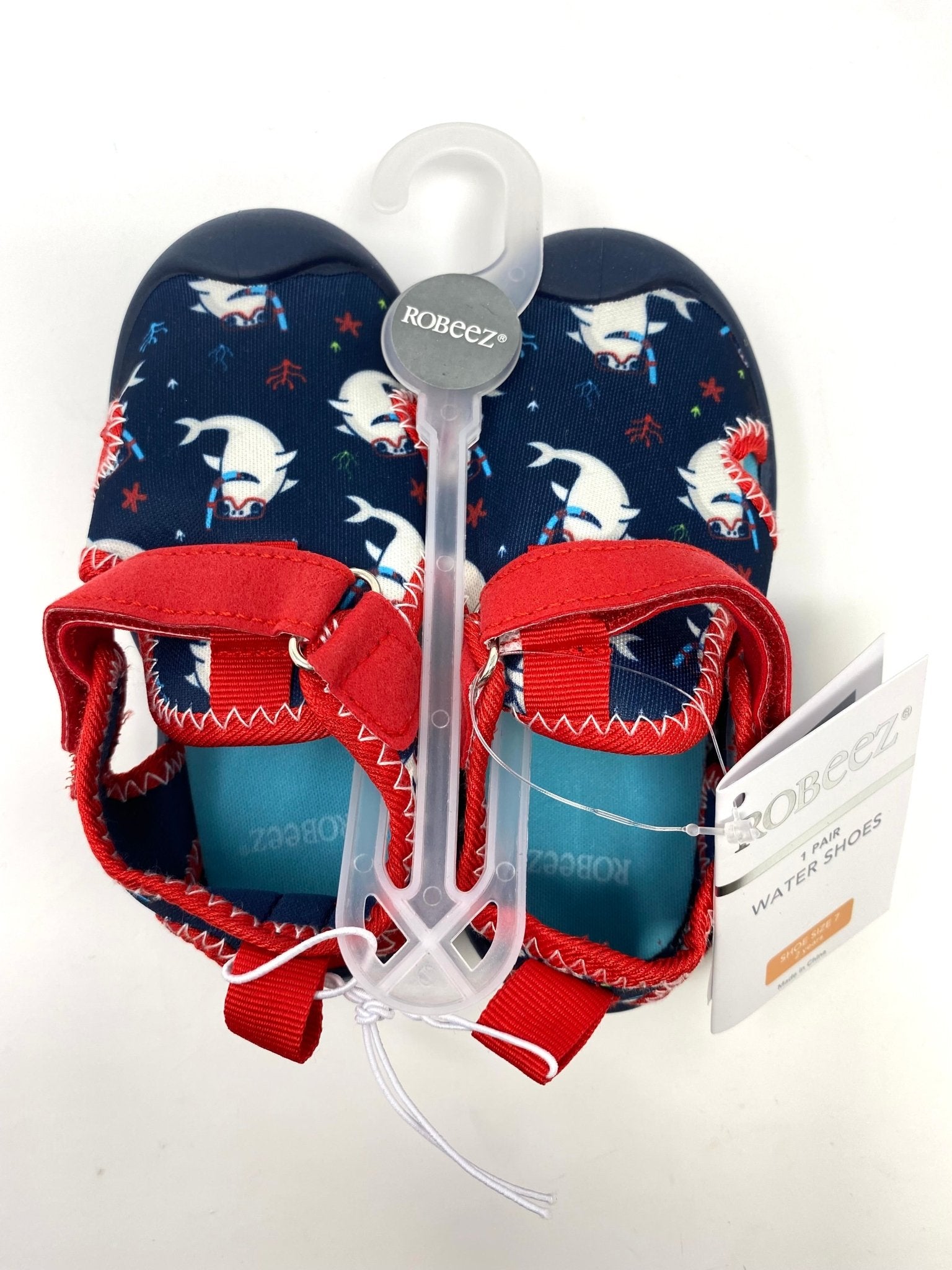 Shark Bite Boys Water Shoes - Navy Boys Shoes Robeez