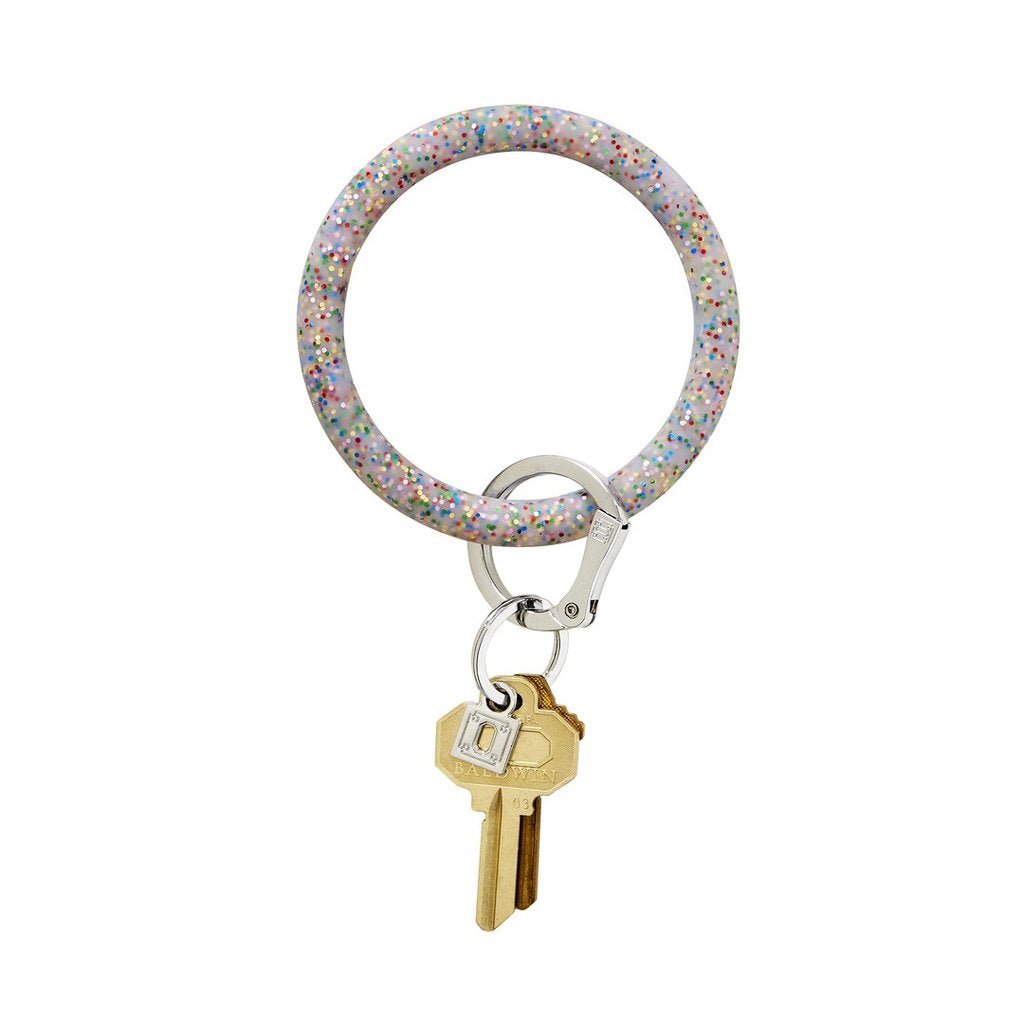 Silicone O-Ring - Rainbow Confetti Key Rings O-Venture