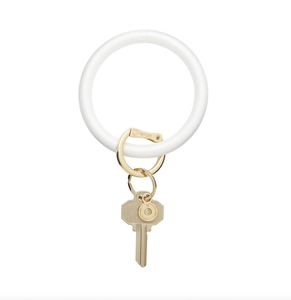 Silicone Pearlized O Ring - Marshmello Key Rings O-Venture