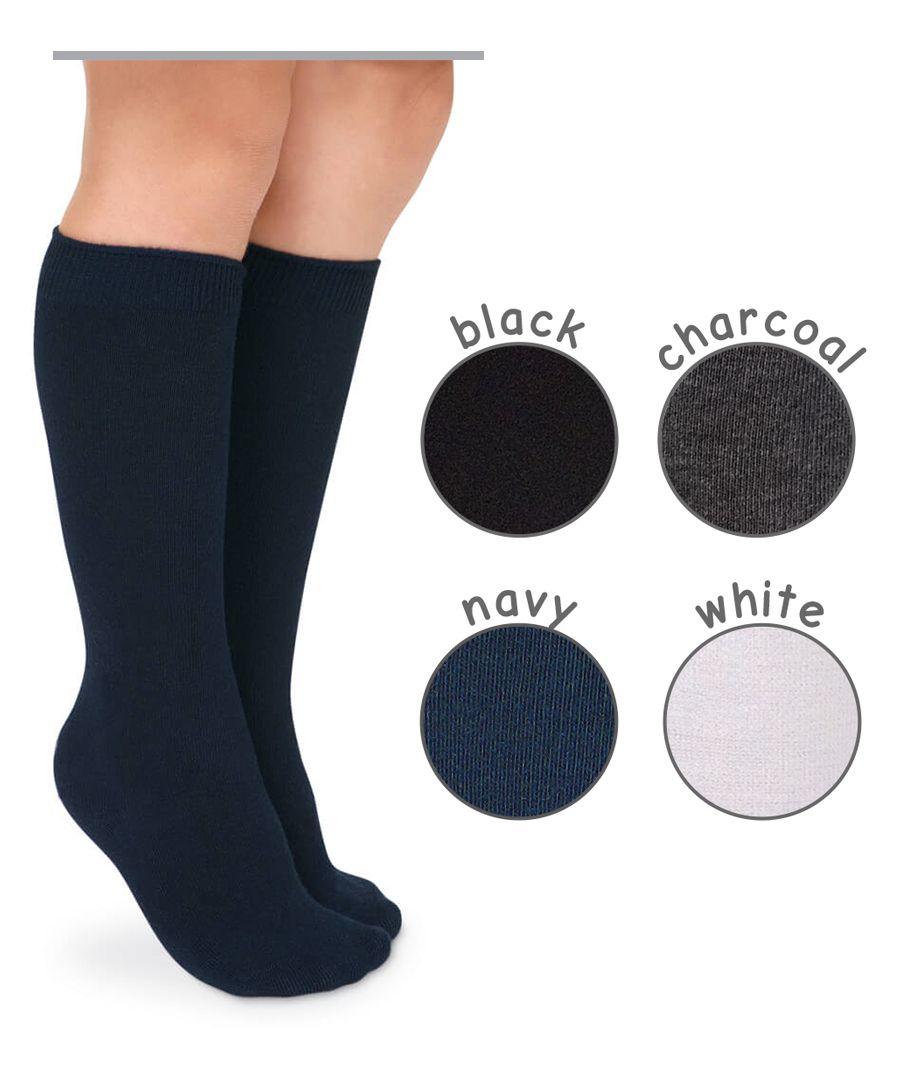 Smooth Toe Cotton Knee High 2pk Kids Socks + Tights Jefferies Socks