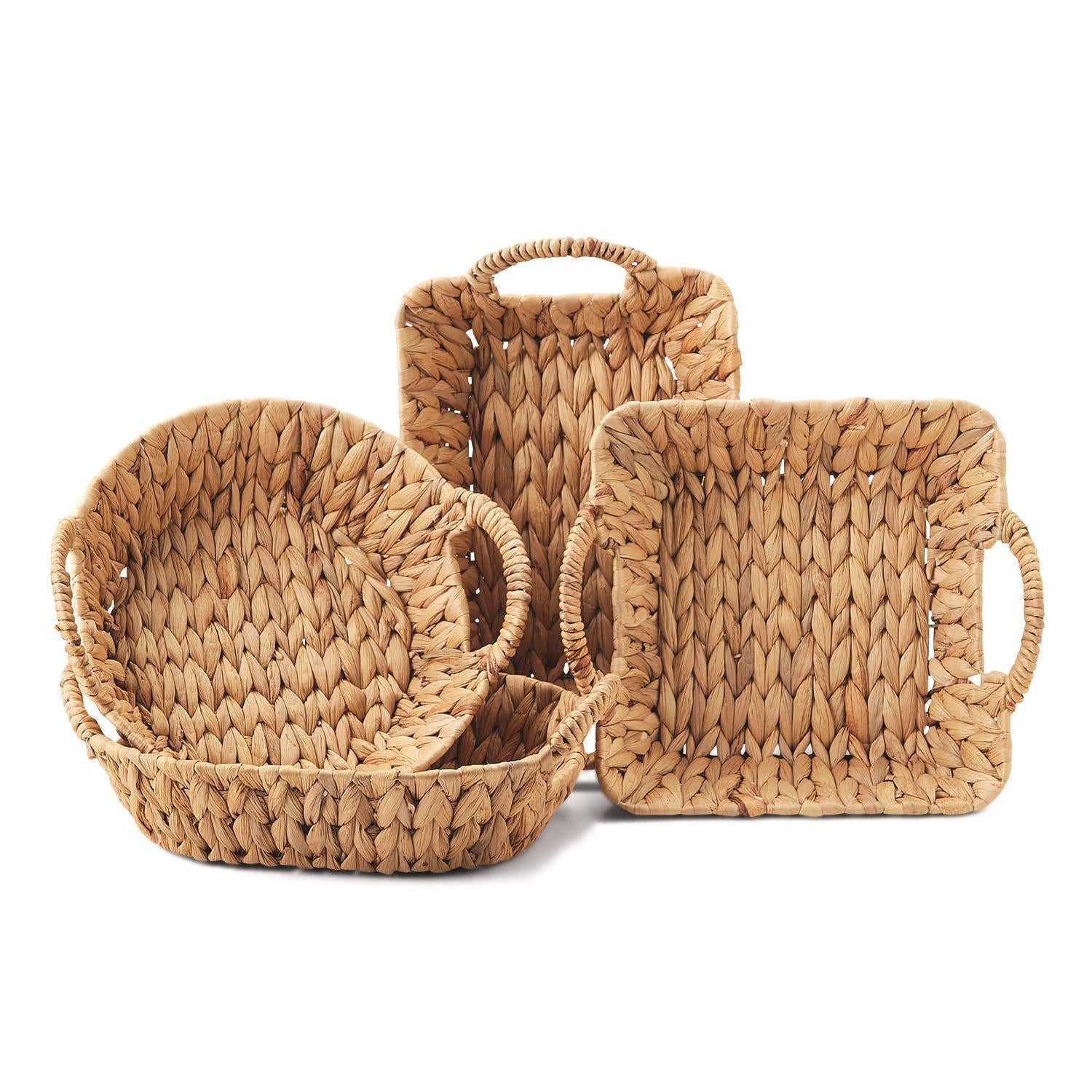 Weaving Basket - Oval Home Decor Two's Company