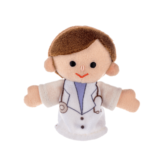 When I Grow Up Finger Puppets Toys Midwest-CBK Doctor