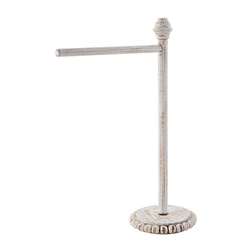 Wood Beaded Towel Holder Home Decor Mudpie