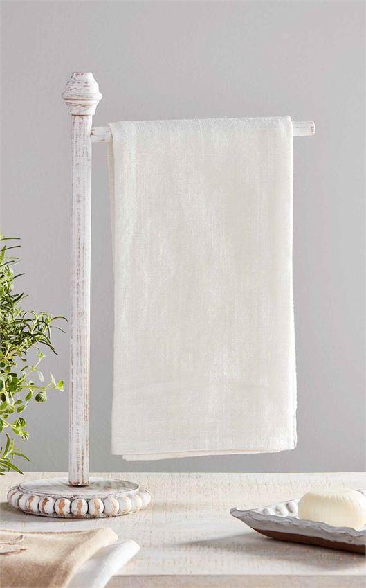 Wood Beaded Towel Holder Home Decor Mudpie