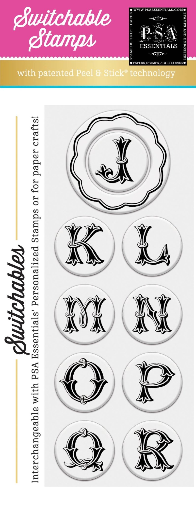 Woodblock Letter Stamp Packs - J-R Paper Goods PSA Essentials