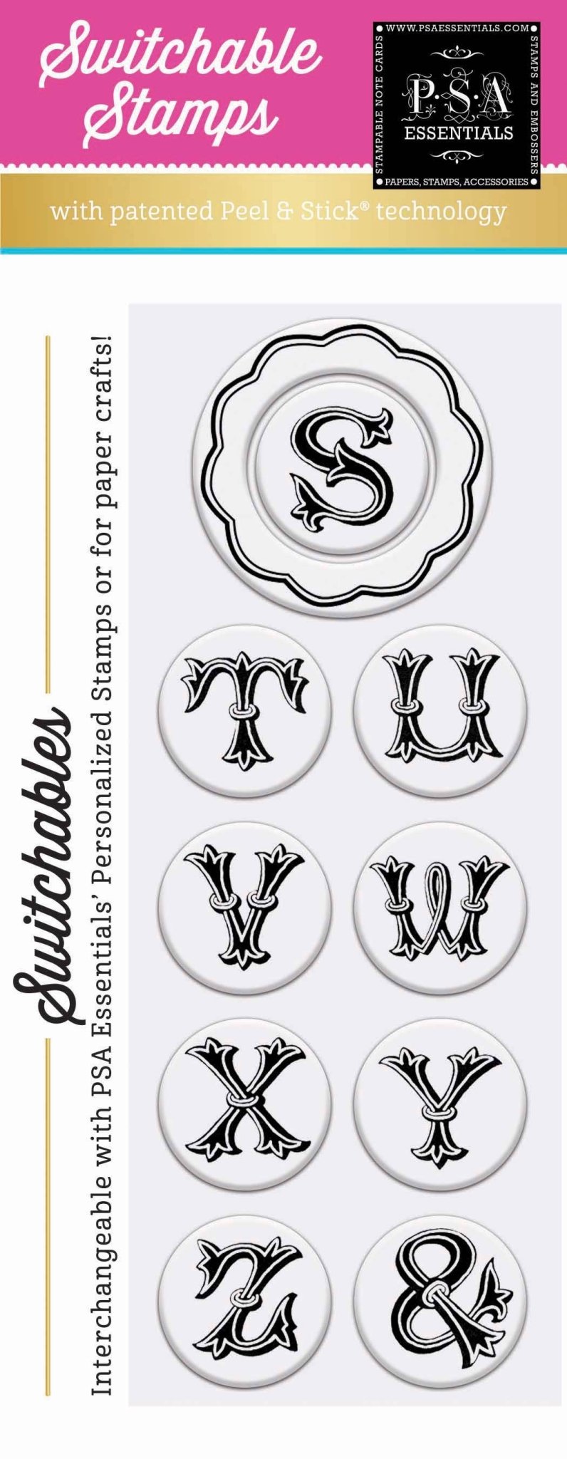 Woodblock Letter Stamp Packs - S-Z Paper Goods PSA Essentials