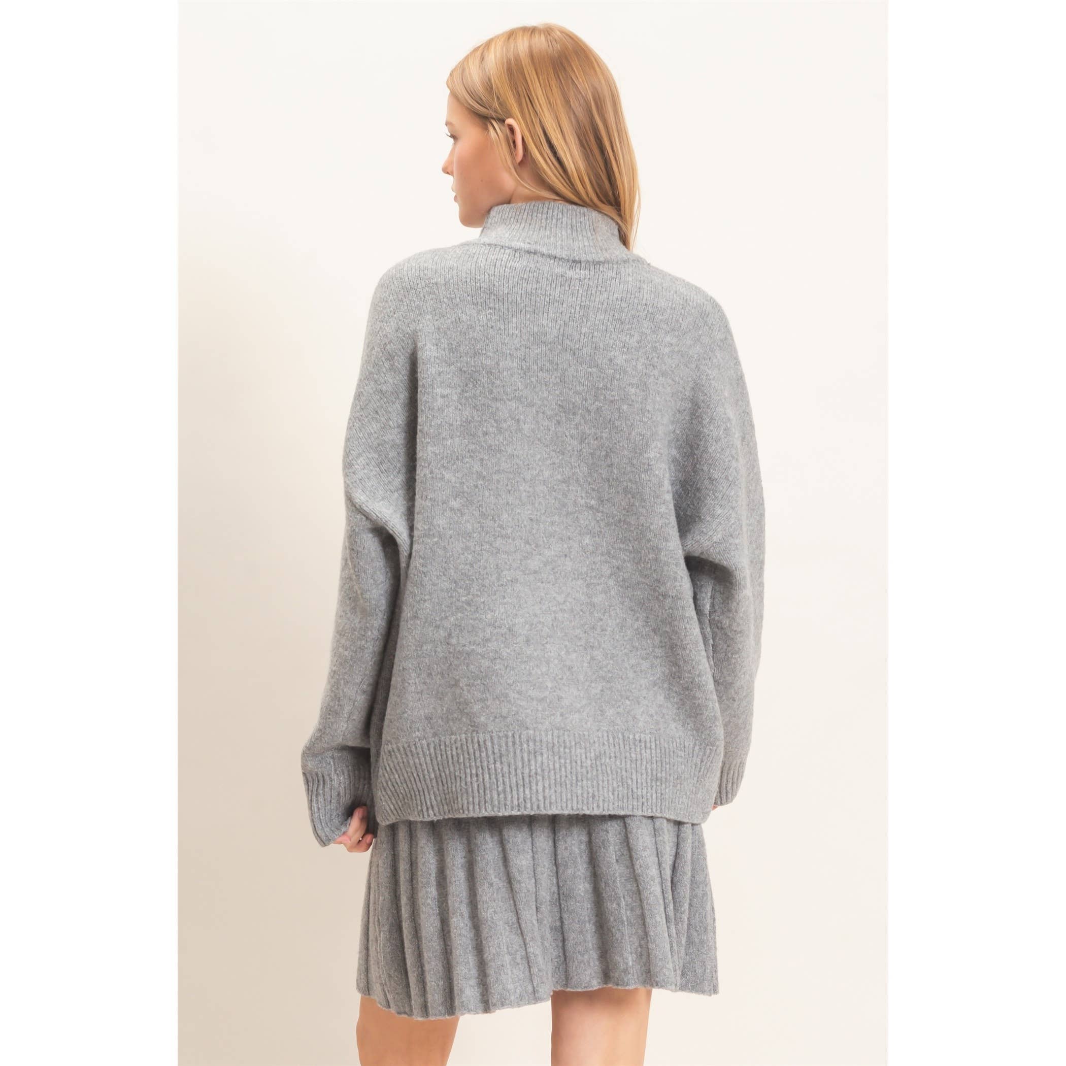 Silver Belle Sweater Skirt Set Tops HYFVE