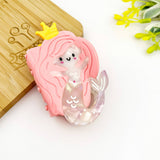 Elegant Mermaid Hair Claw Clip, Summer Beach Vacation Clip: Pink Hair Accessories TheDivaSoap