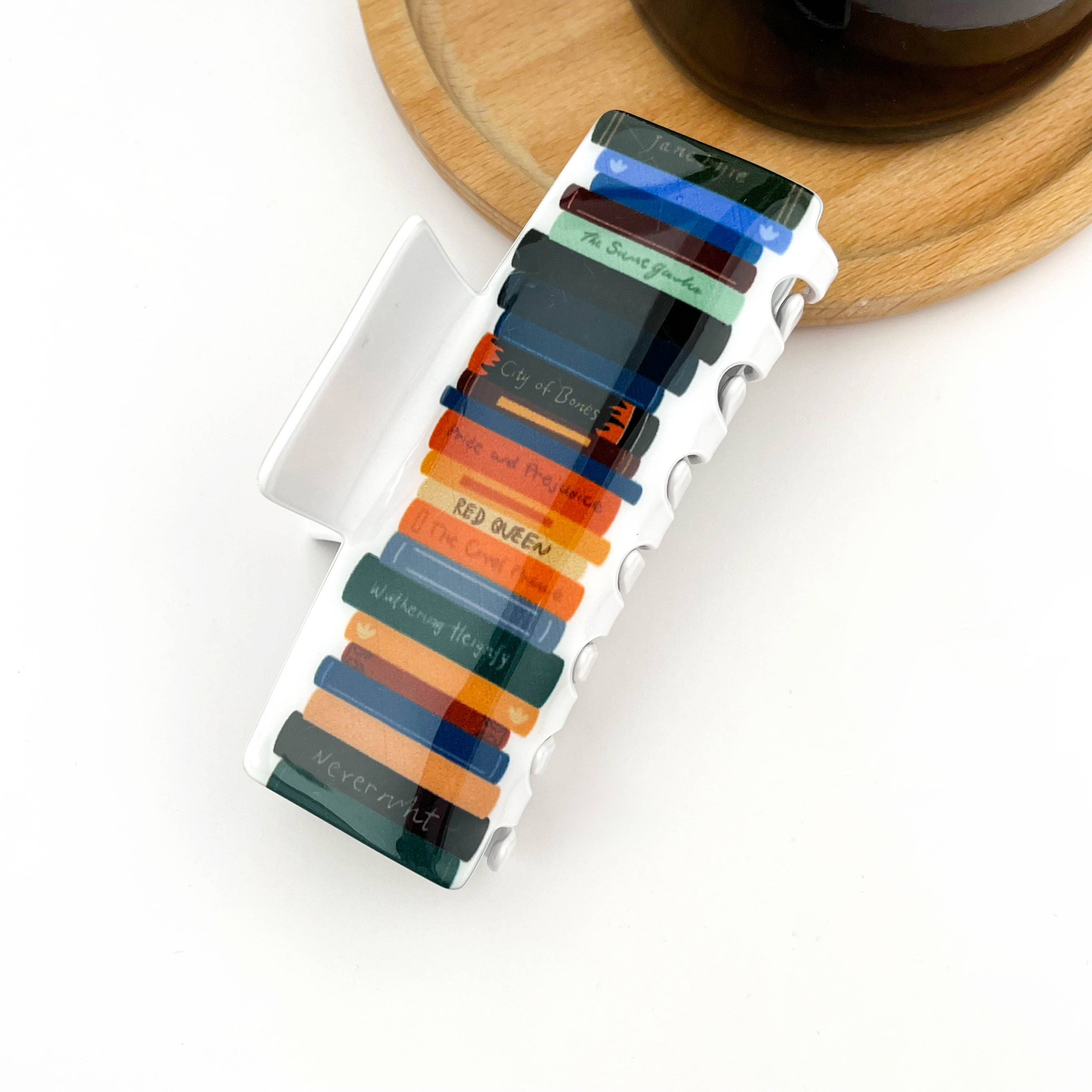 Colorful Book-Shaped Hair Claw Clip, Library Souvenirs: C Hair Accessories TheDivaSoap