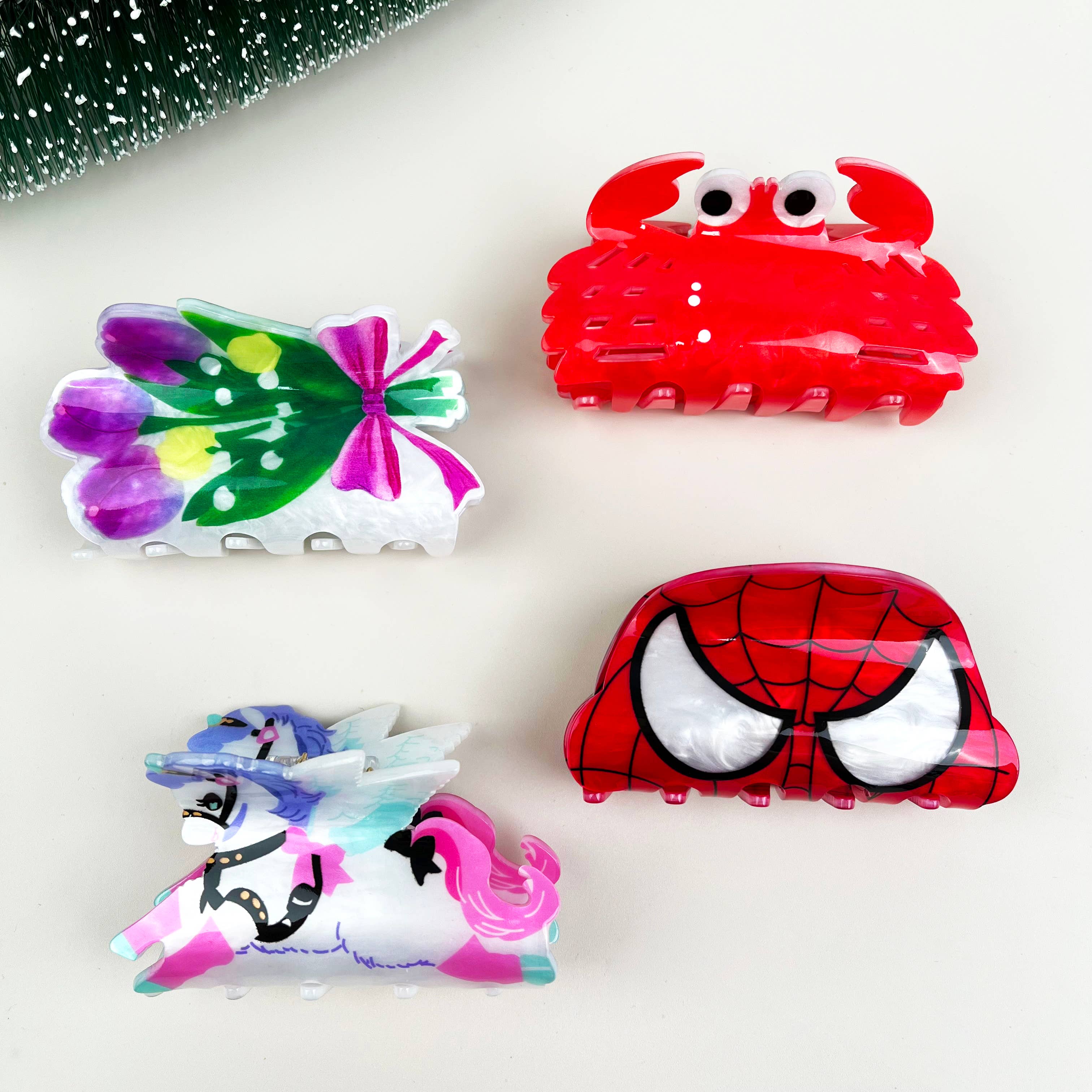 Spiderman Claw Clip Hair Accessories TheDivaSoap