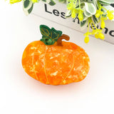 Orange Pumpkin Hair Claw Clip Hair Accessories TheDivaSoap