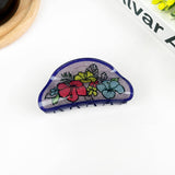 Vintage Flower Claw Clip - Black Hair Accessories TheDivaSoap