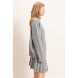 Silver Belle Sweater Skirt Set Tops HYFVE