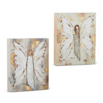 10" Angel Block Wall Art Seasonal Raz Imports