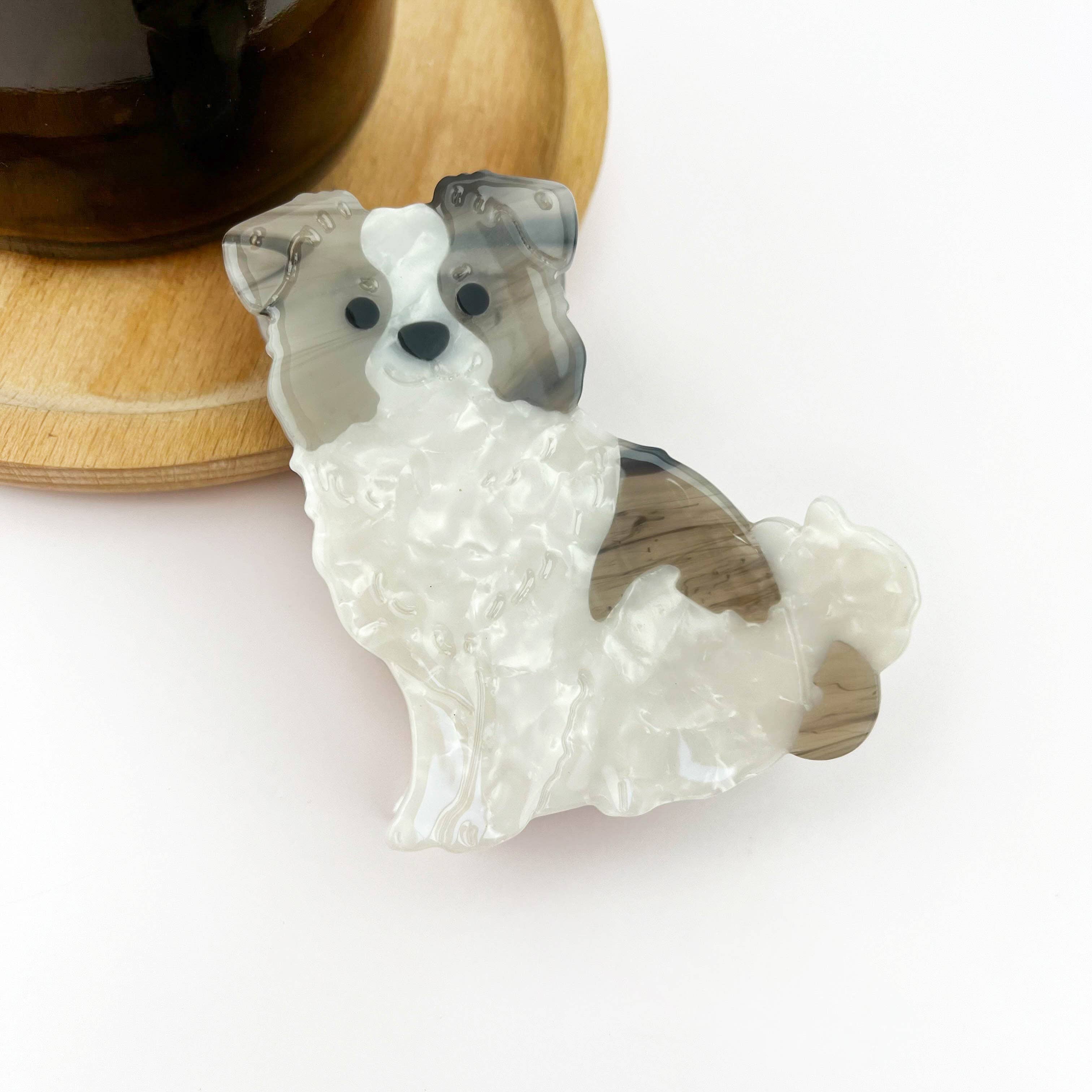 Puppy Claw Clip - Pug Hair Accessories TheDivaSoap